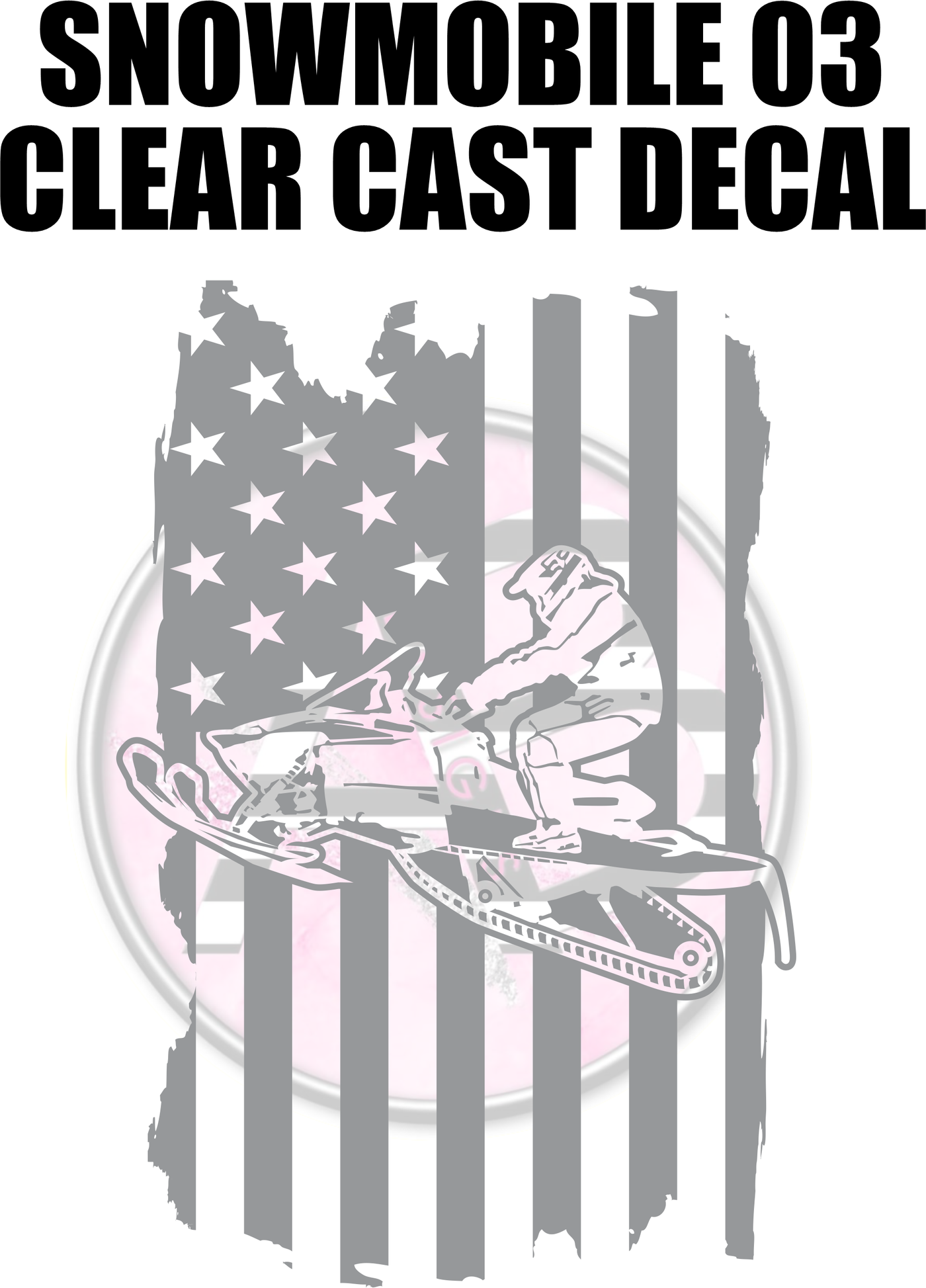 Snowmobile 03 - Clear Cast Decal