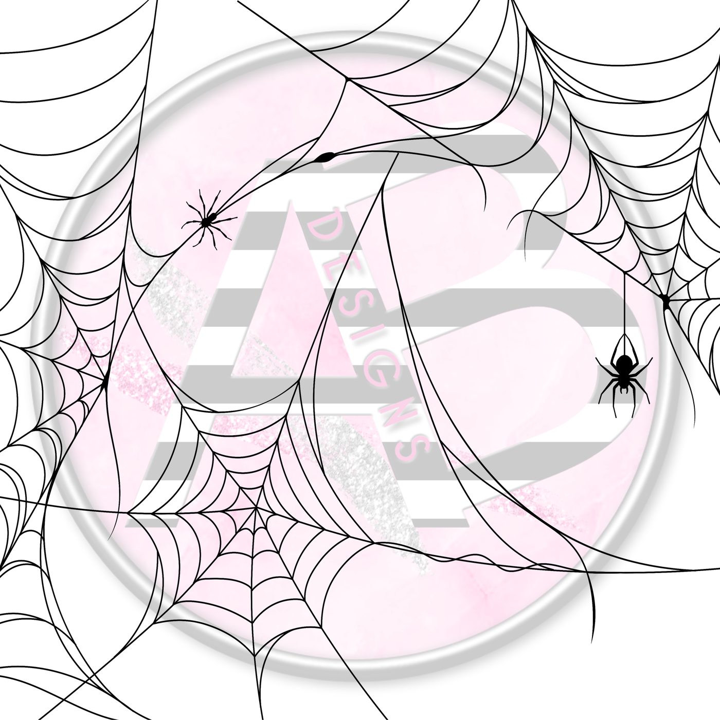 Adhesive Patterned Vinyl -Spider Web 06