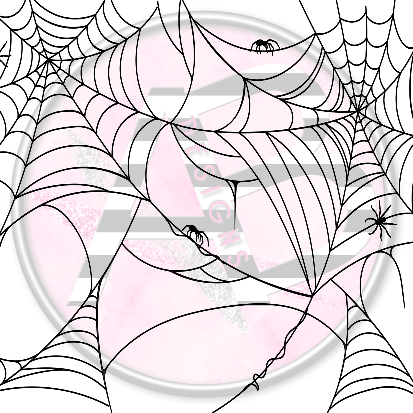 Adhesive Patterned Vinyl -Spider Web 07