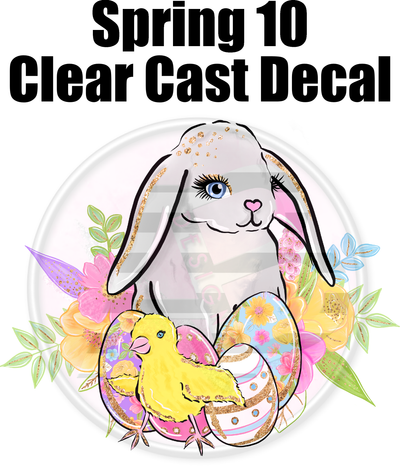 Spring 10 - Clear Cast Decal