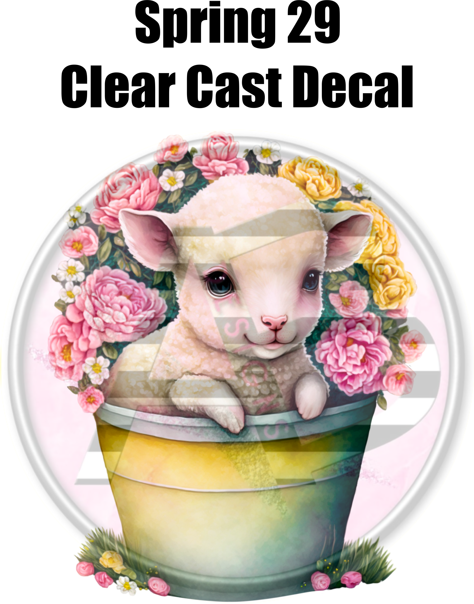 Spring Comp Decal Spring 29 - Clear Cast Decal β AB Designs, Co.