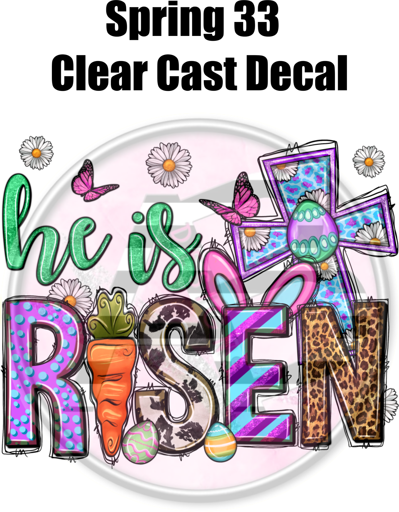 Spring 33 - Clear Cast Decal
