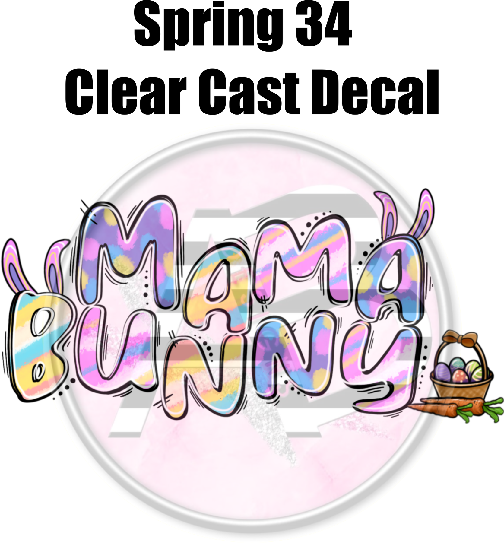 Spring Comp Decal Spring 34 - Clear Cast Decal β AB Designs, Co.