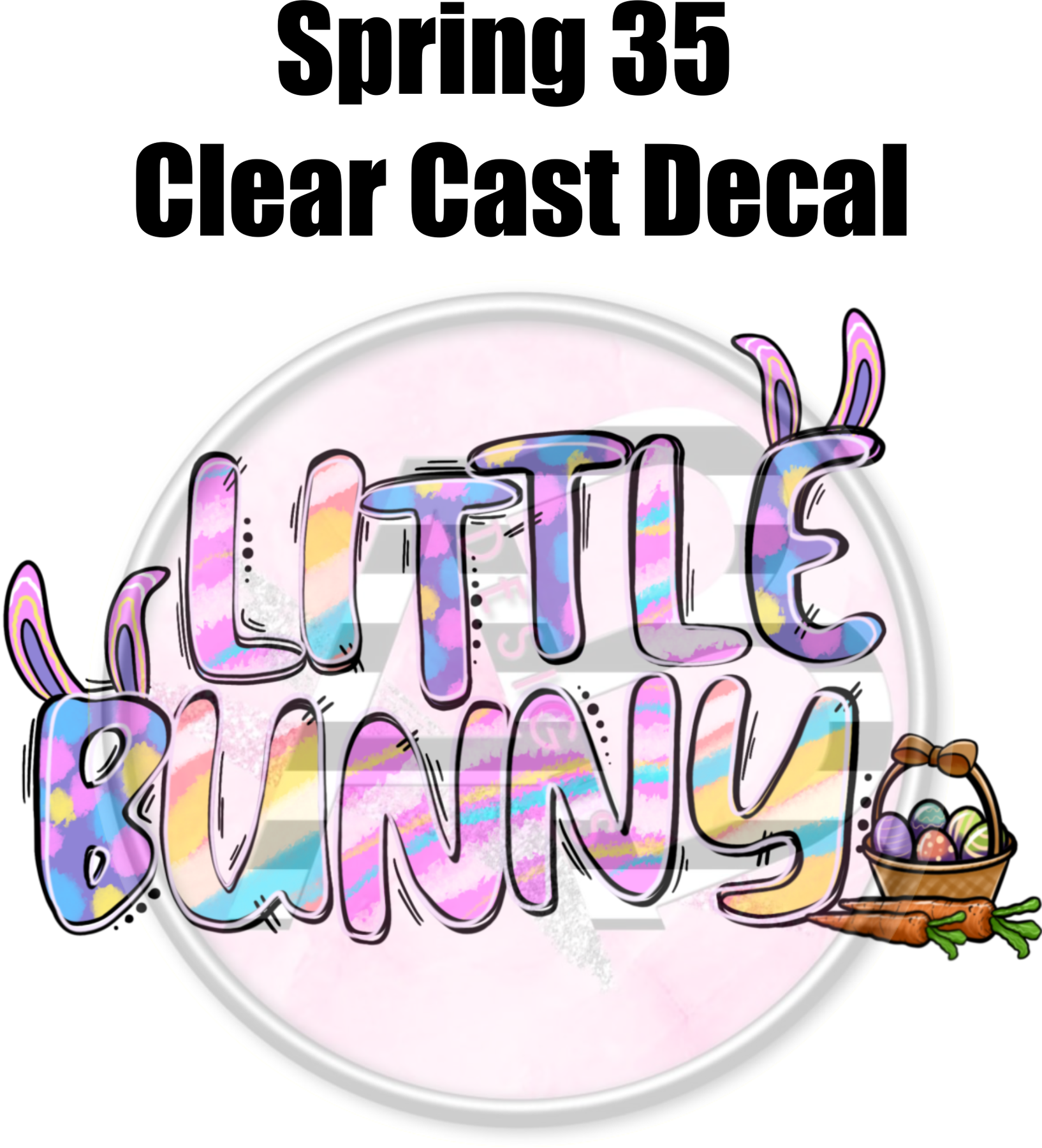 Spring Comp Decal Spring 35 - Clear Cast Decal β AB Designs, Co.