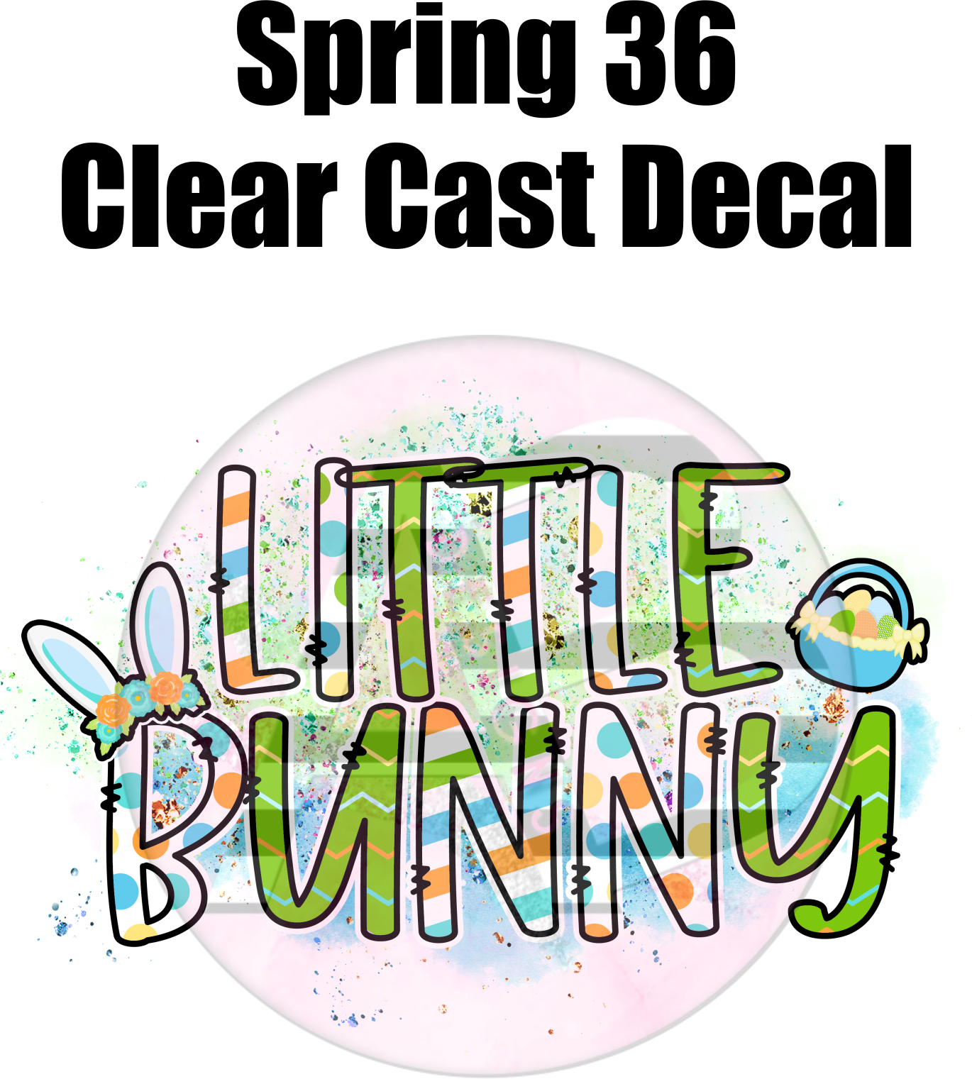 Spring 36 - Clear Cast Decal – AB Designs, Co.