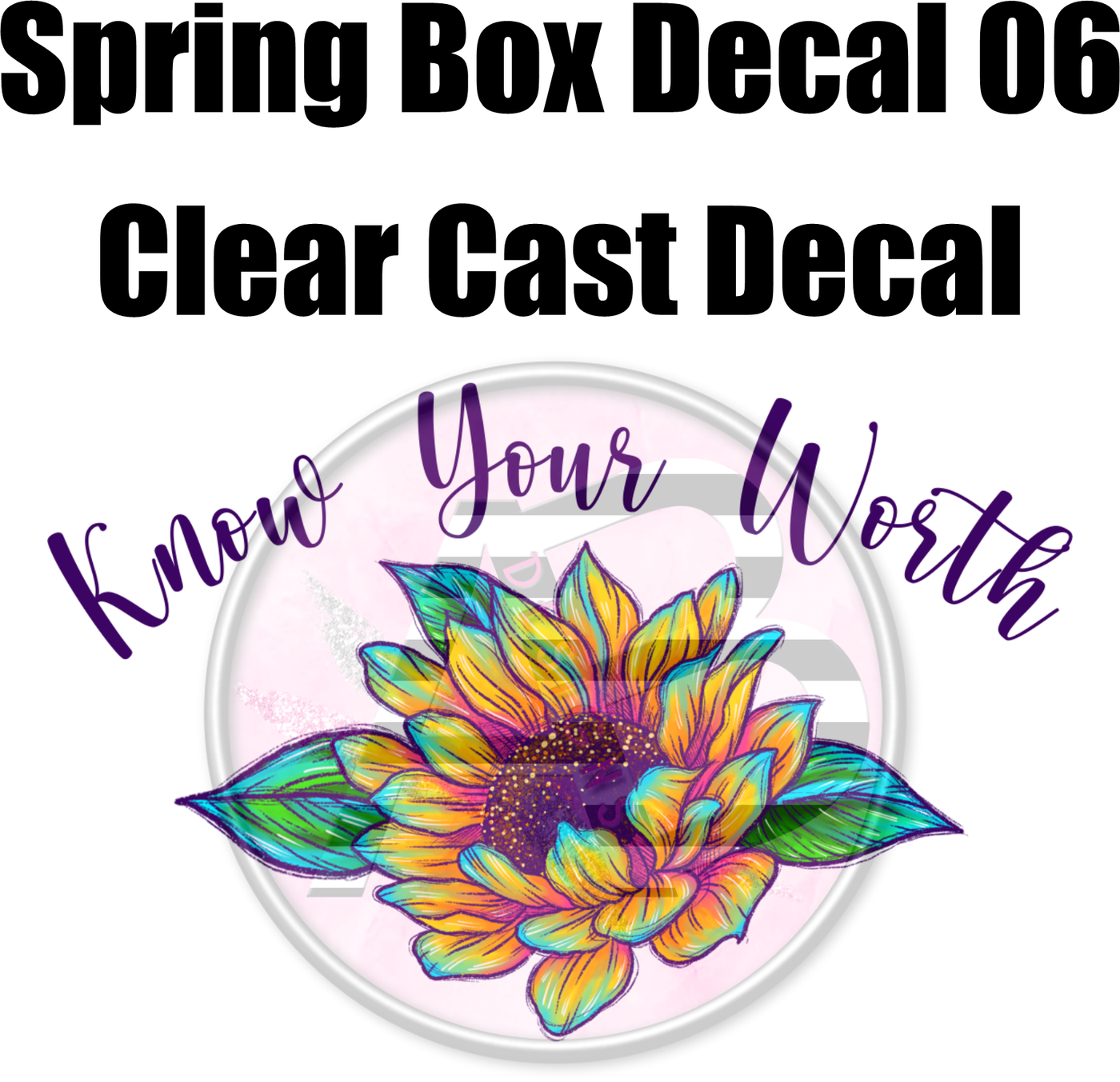 Spring Box Decal 06 - Clear Cast Decal