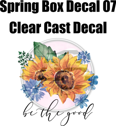 Spring Box Decal 07 - Clear Cast Decal