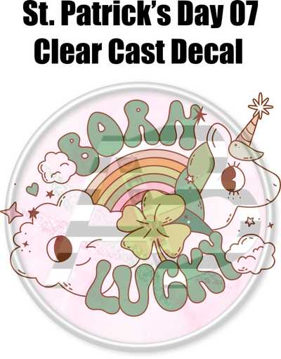 St. Patrick's Day 07 - Clear Cast Decal