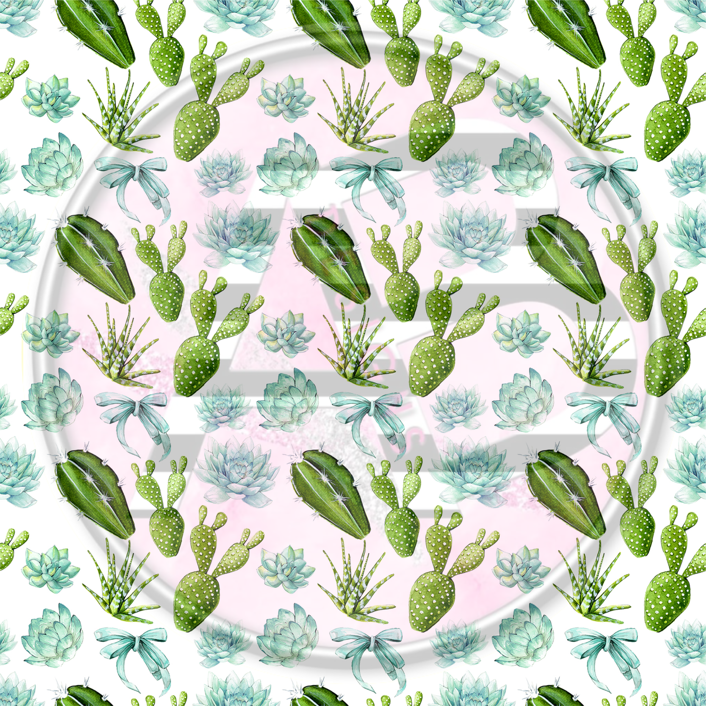 Adhesive Patterned Vinyl - Succulent 09