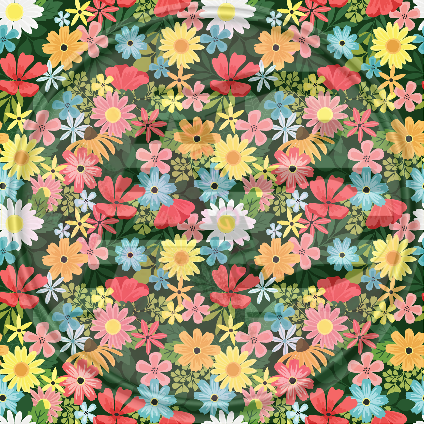 Adhesive Patterned Vinyl - Summer Floral 58