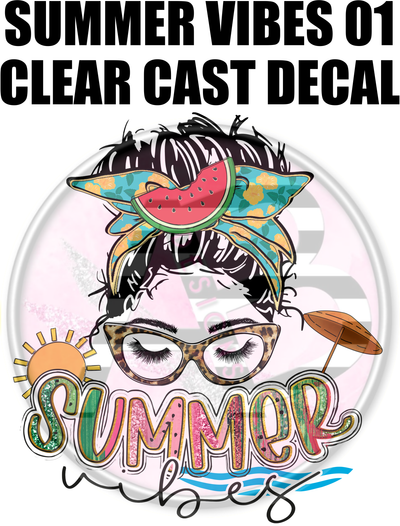 Summer Vibes 01 - Clear Cast Decal