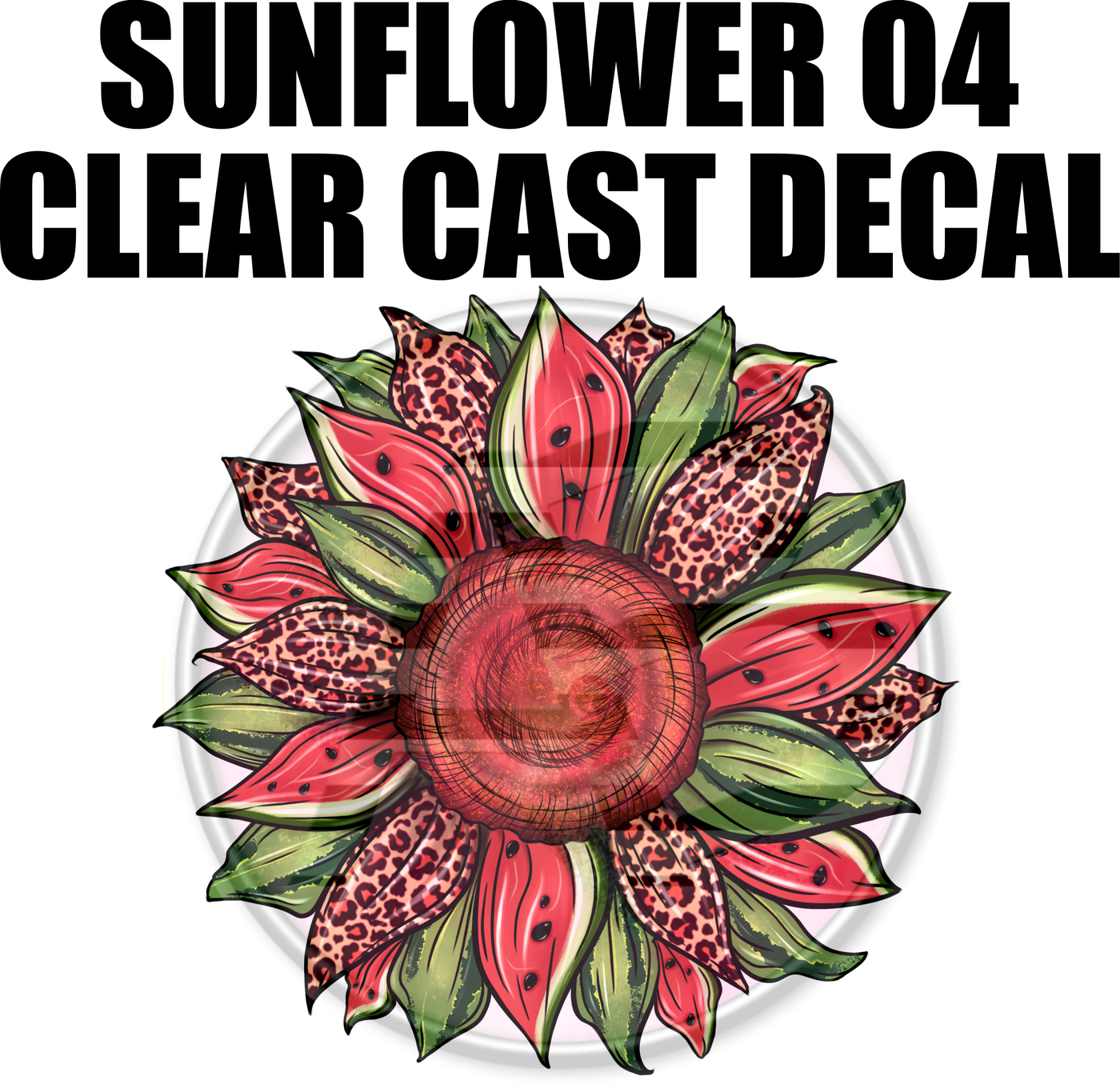 Sunflower 04 - Clear Cast Decal
