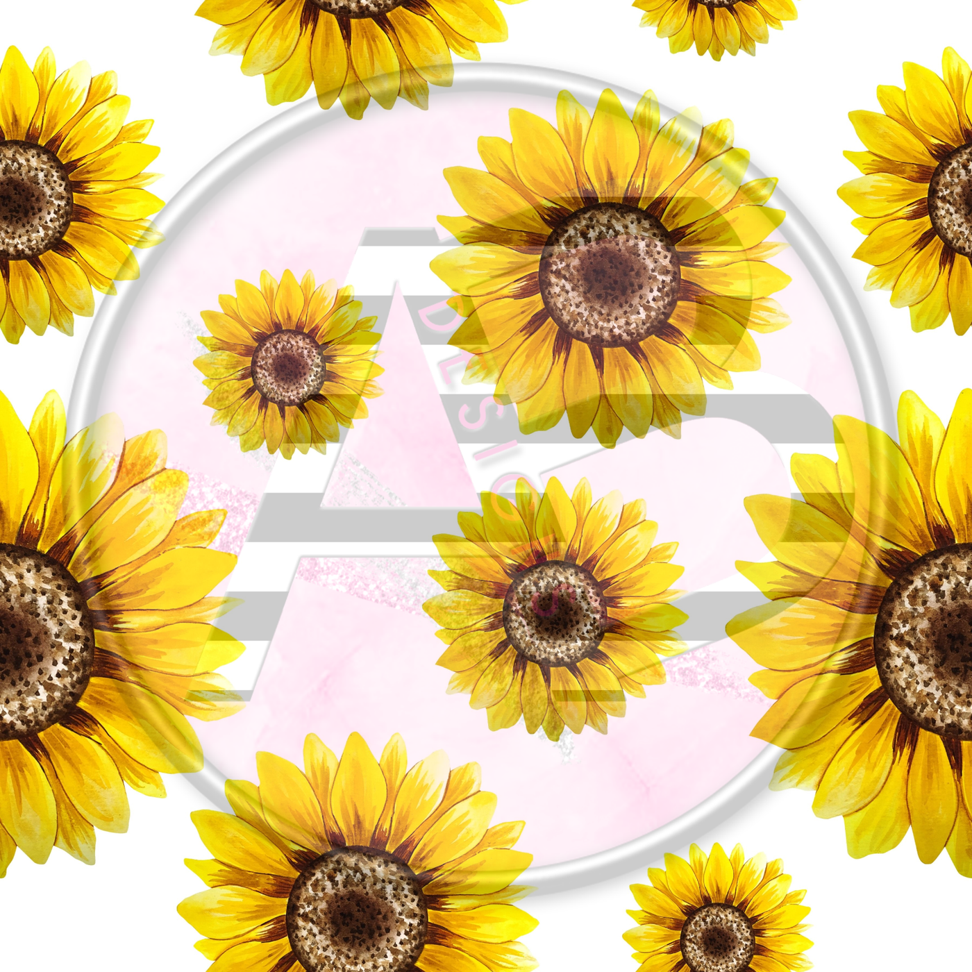 Adhesive Patterned Vinyl - Sunflower 17