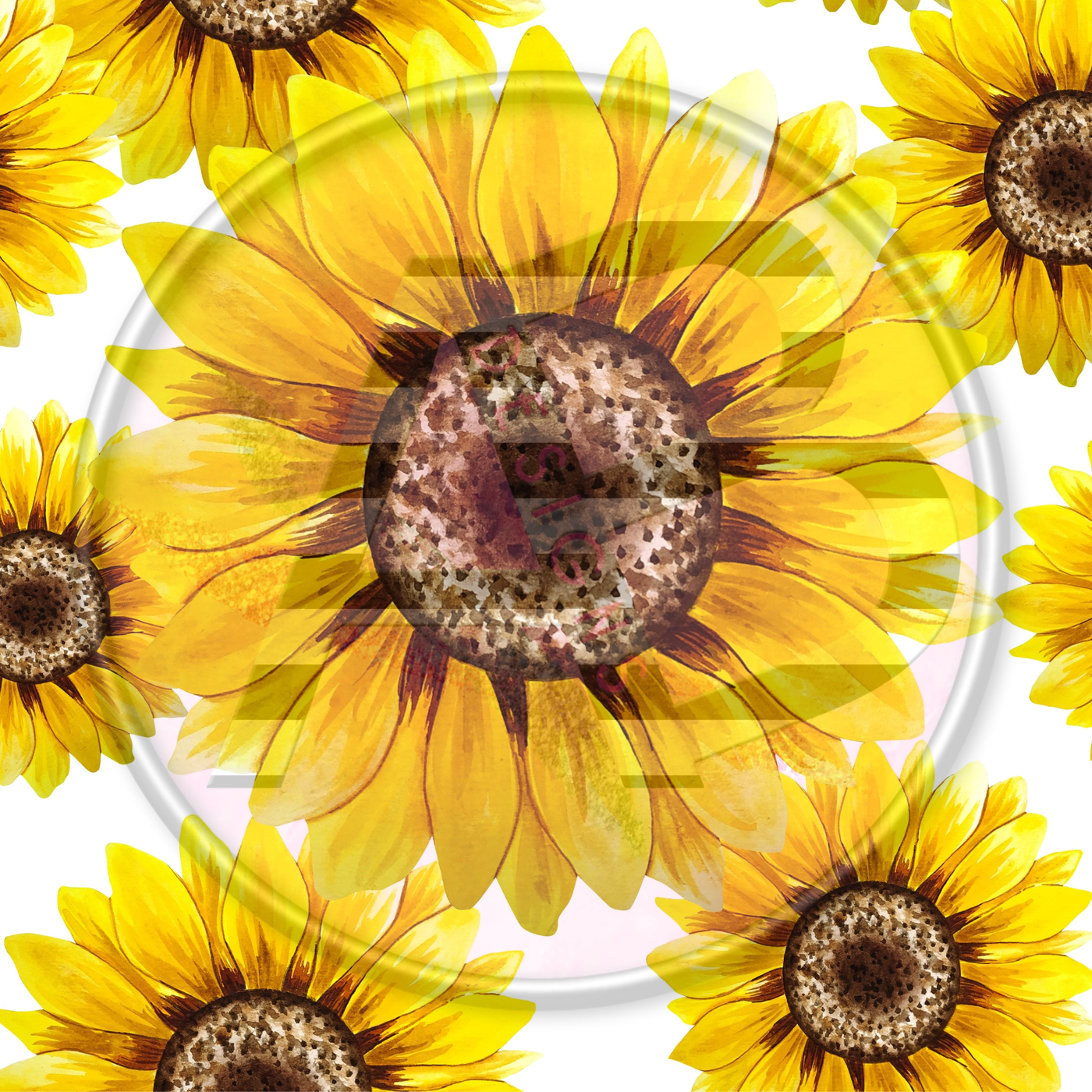 Adhesive Patterned Vinyl - Sunflower 22