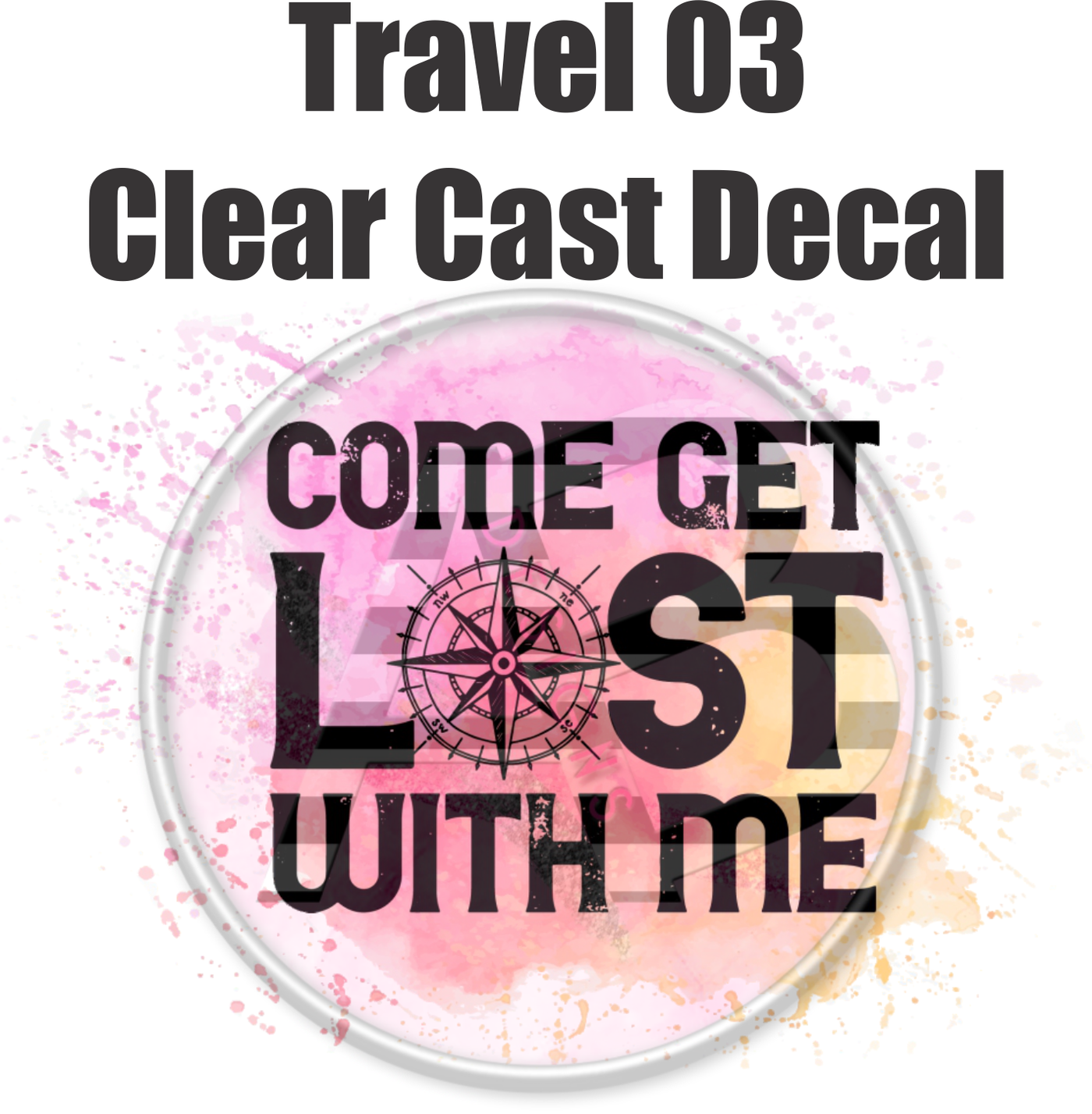 Travel 03 - Clear Cast Decal