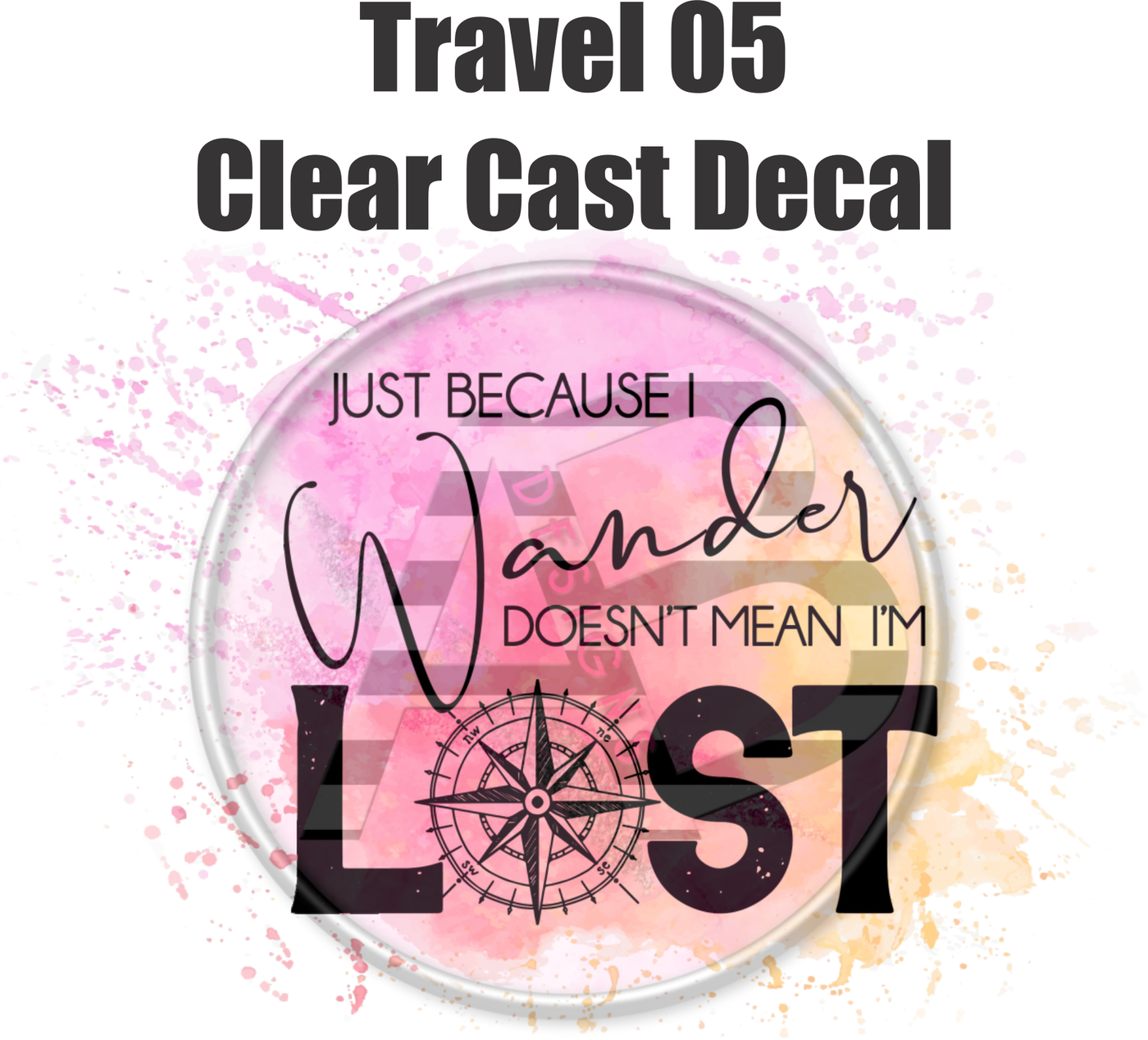 Travel 05 - Clear Cast Decal