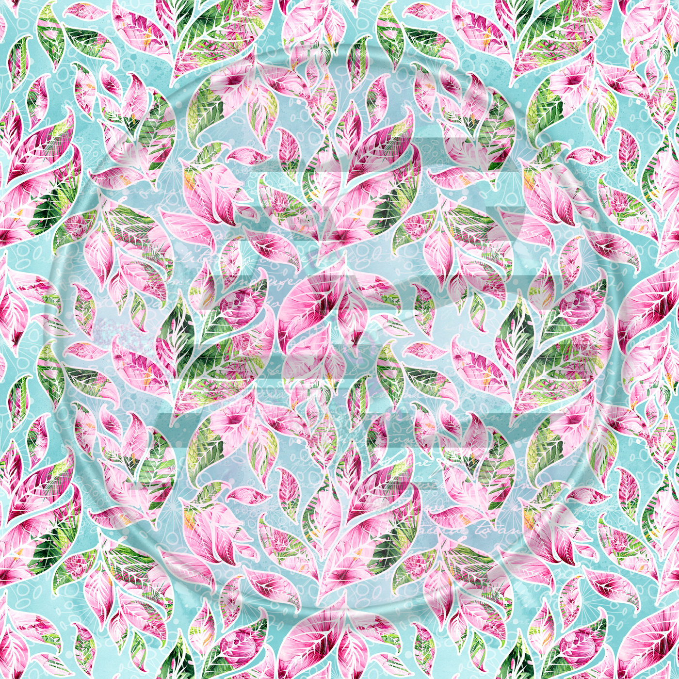 Adhesive Patterned Vinyl - Tropical Exotic Floral 47