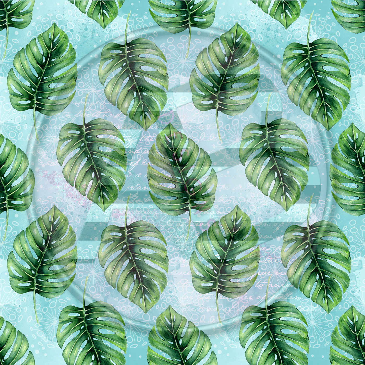 Adhesive Patterned Vinyl - Tropical Exotic Floral 53