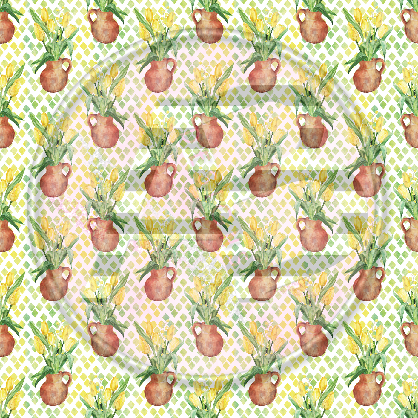 Adhesive Patterned Vinyl - Tulips 03 Smaller