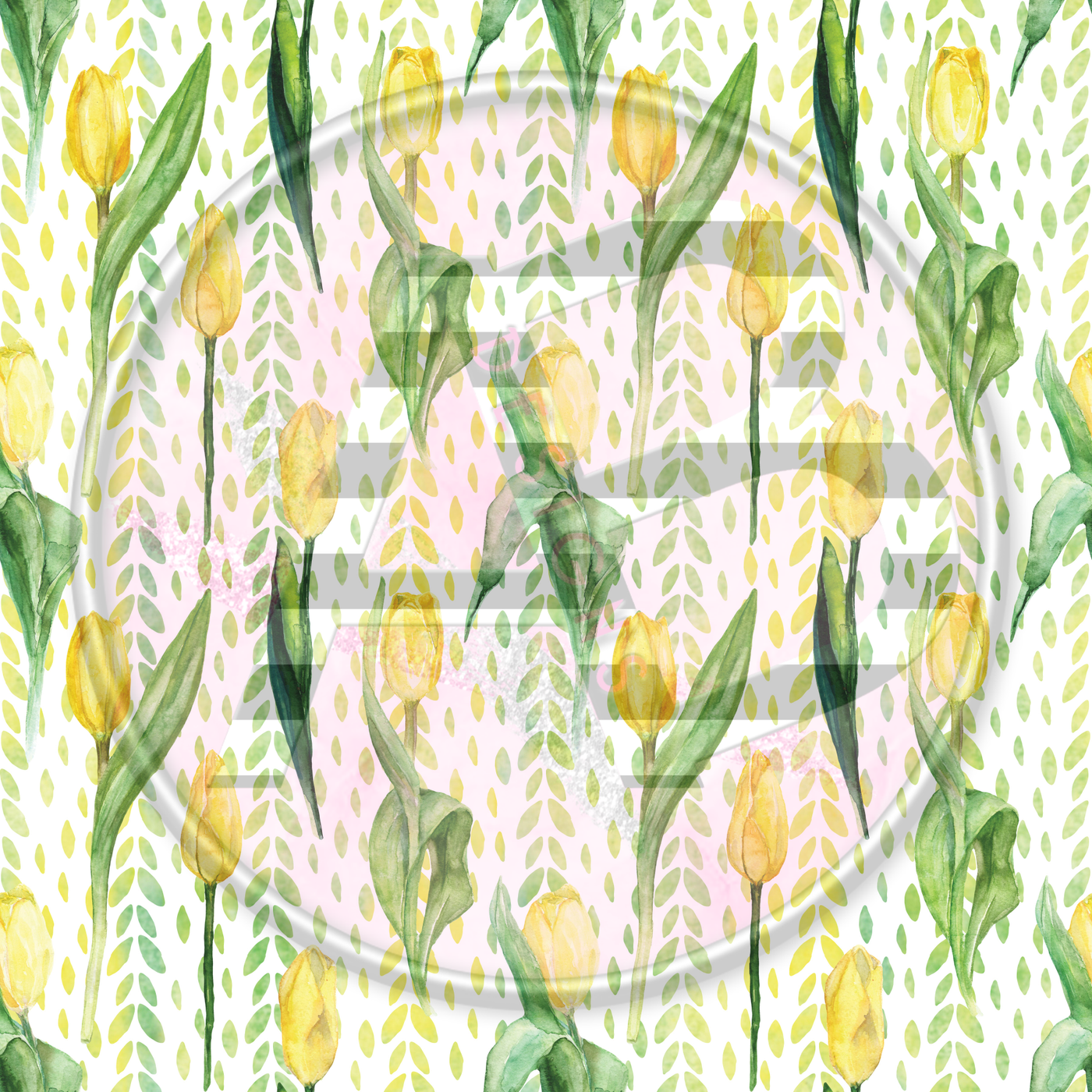 Adhesive Patterned Vinyl - Tulips 06