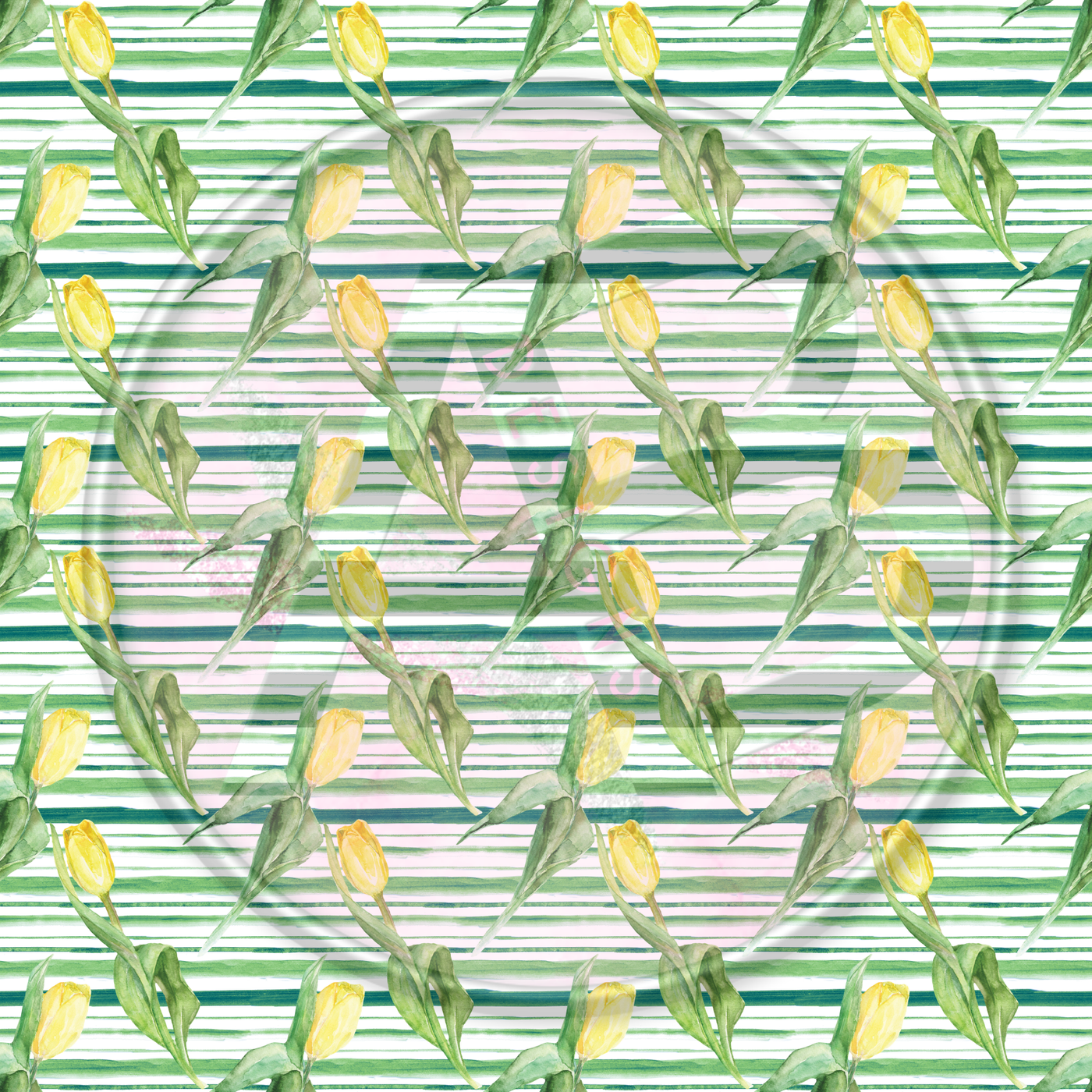 Adhesive Patterned Vinyl - Tulips 10 Smaller