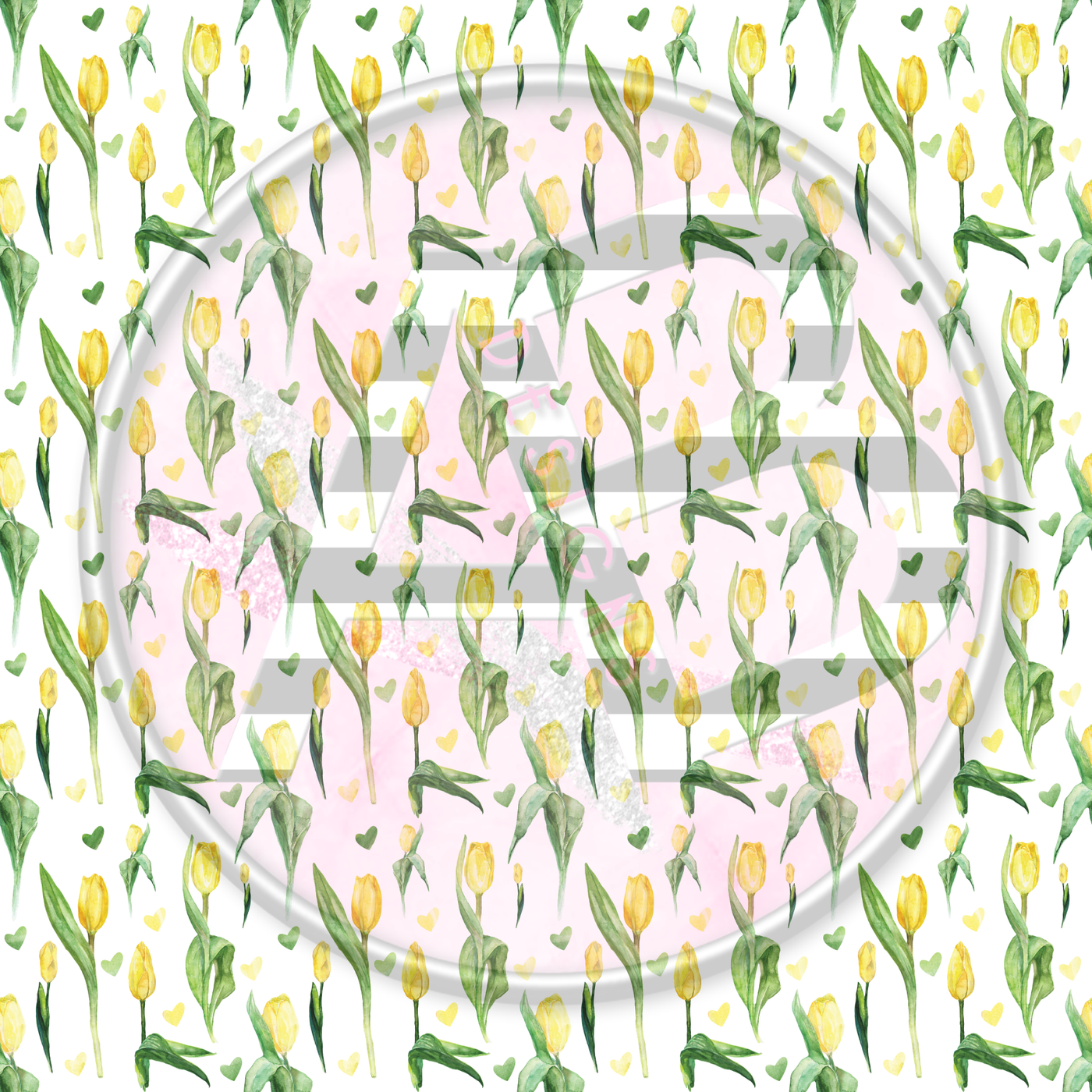 Adhesive Patterned Vinyl - Tulips 13 Smaller