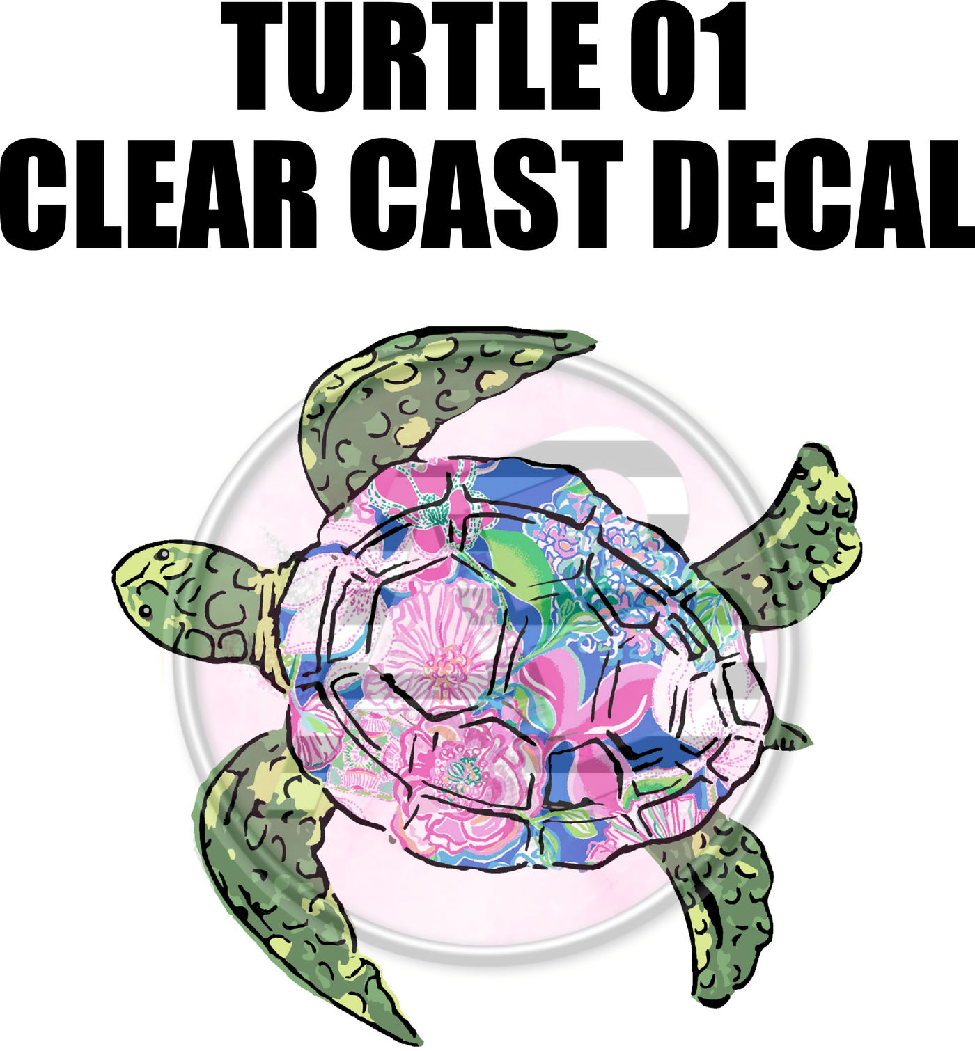 Turtle 01 - Clear Cast Decal