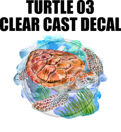 Turtle 03 - Clear Cast Decal