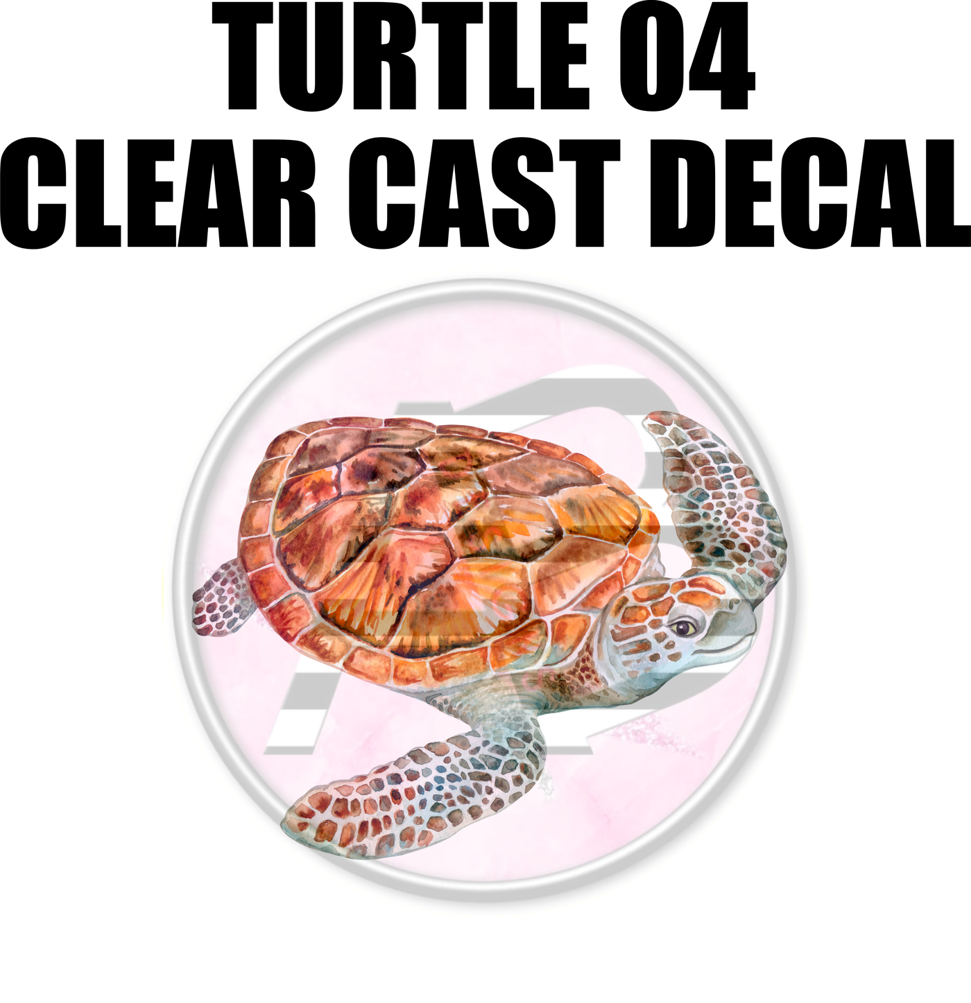 Turtle 04 - Clear Cast Decal