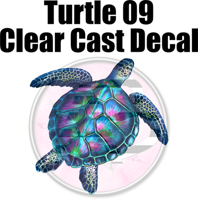 Turtle 09 - Clear Cast Decal