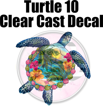 Turtle 10 - Clear Cast Decal