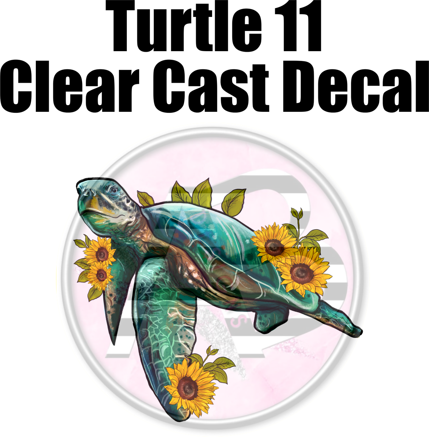 Turtle 11 - Clear Cast Decal