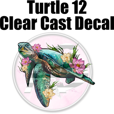 Turtle 12 - Clear Cast Decal