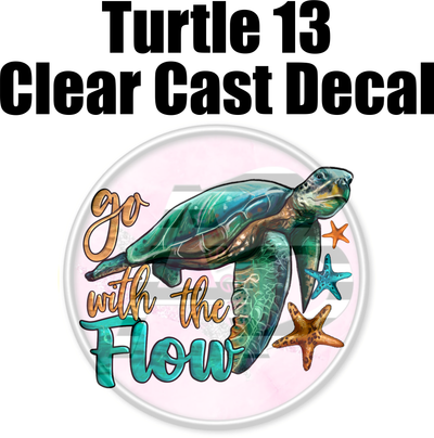 Turtle 13 - Clear Cast Decal