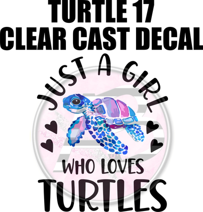 Turtle 17 - Clear Cast Decal
