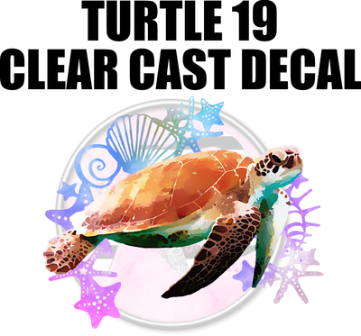 Turtle 19 - Clear Cast Decal