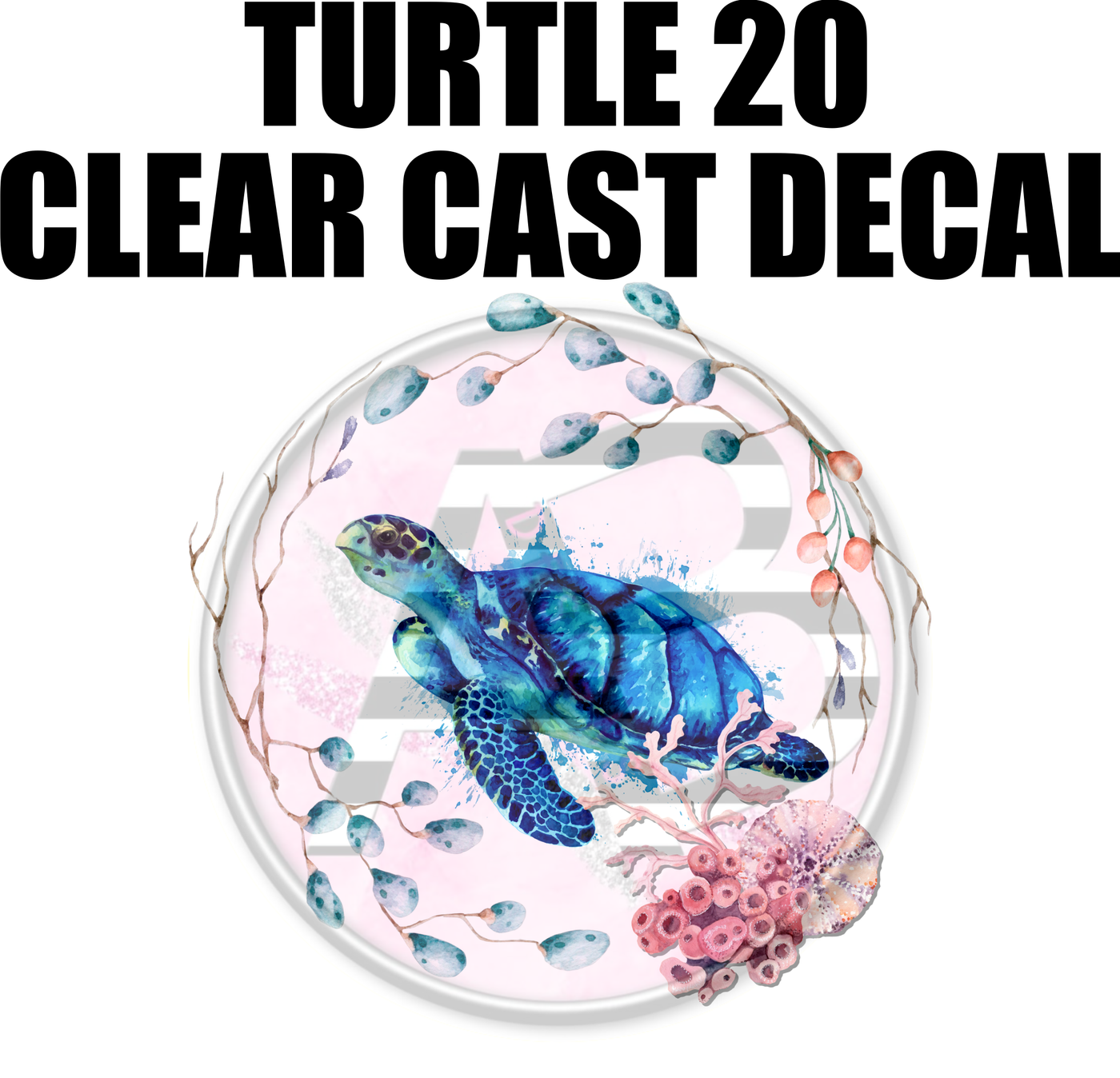 Turtle 20 - Clear Cast Decal