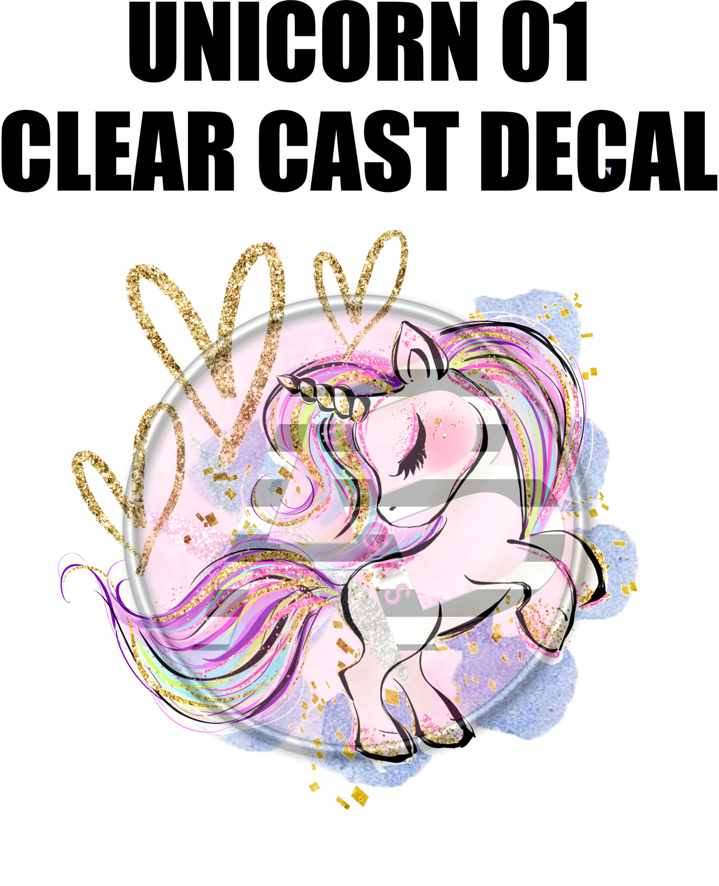Unicorn 01 - Clear Cast Decal