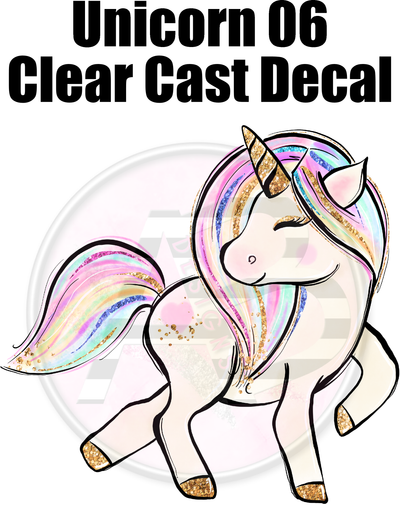 Unicorn 06 - Clear Cast Decal