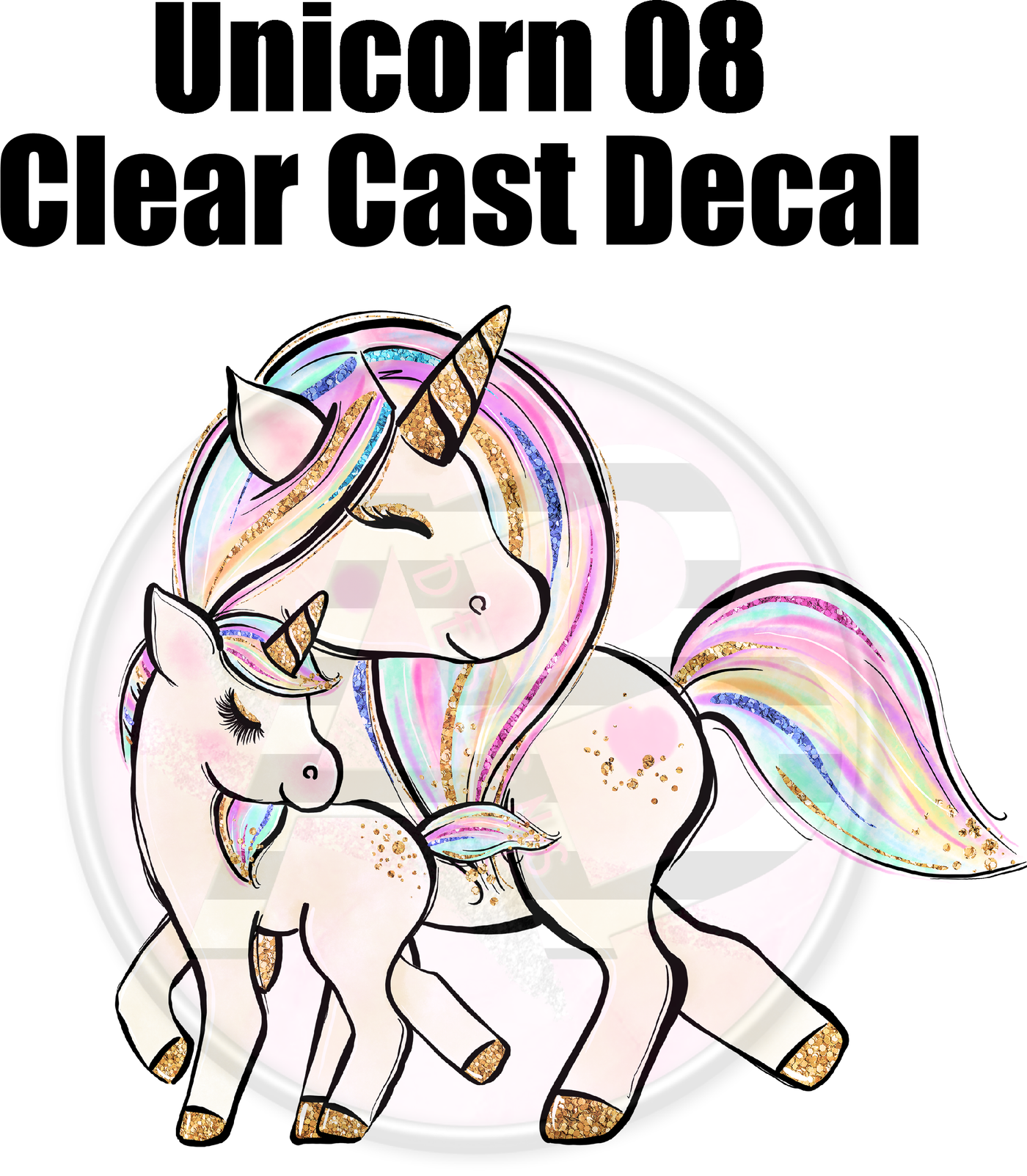 Unicorn 08 - Clear Cast Decal