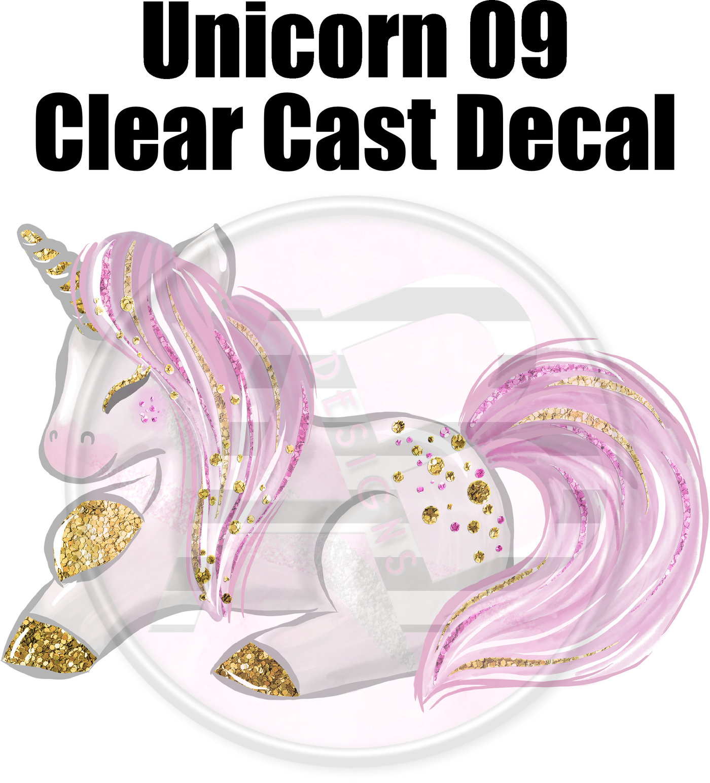 Unicorn 09 - Clear Cast Decal