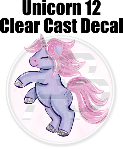 Unicorn 12 - Clear Cast Decal