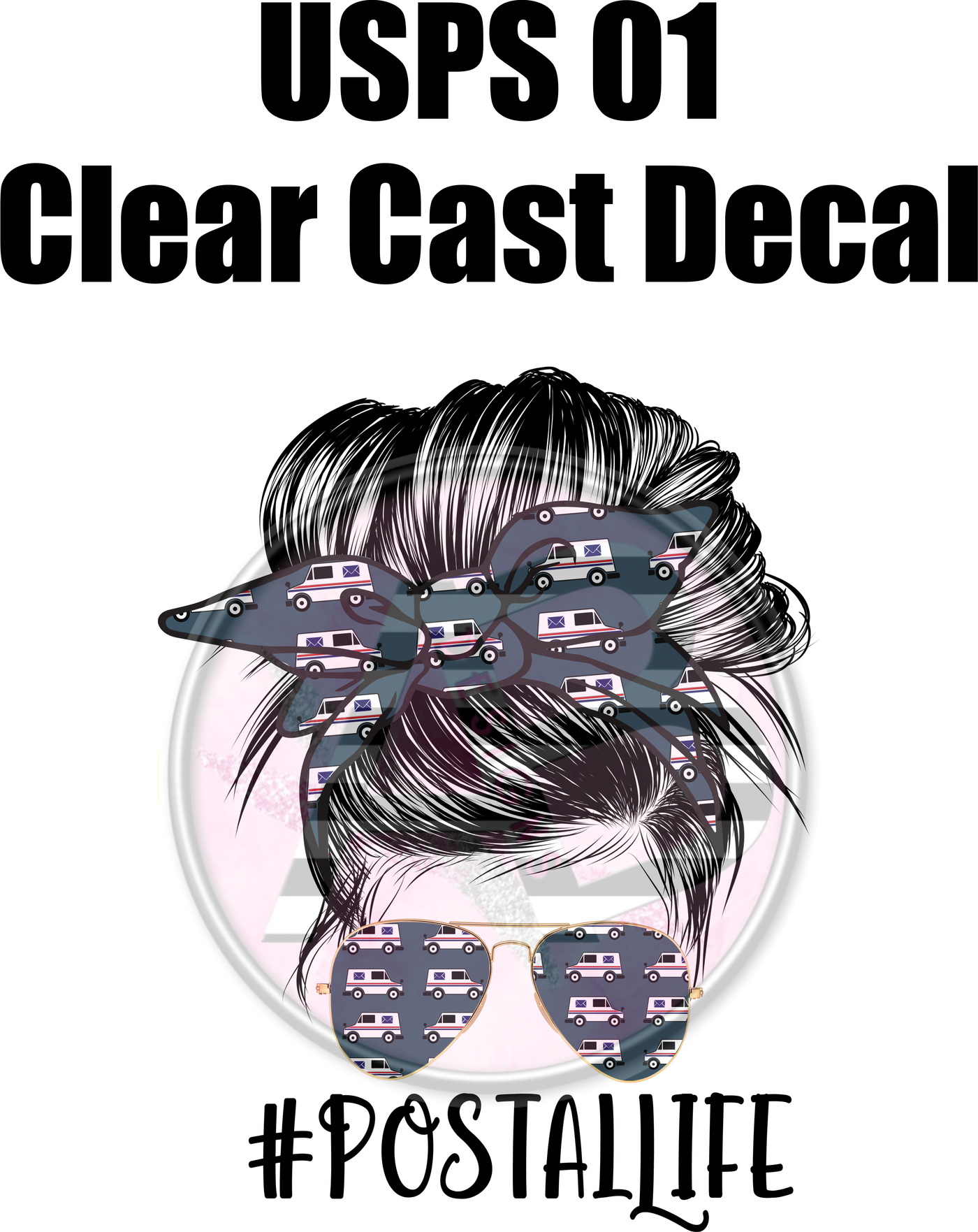USPS 1 - Clear Cast Decal