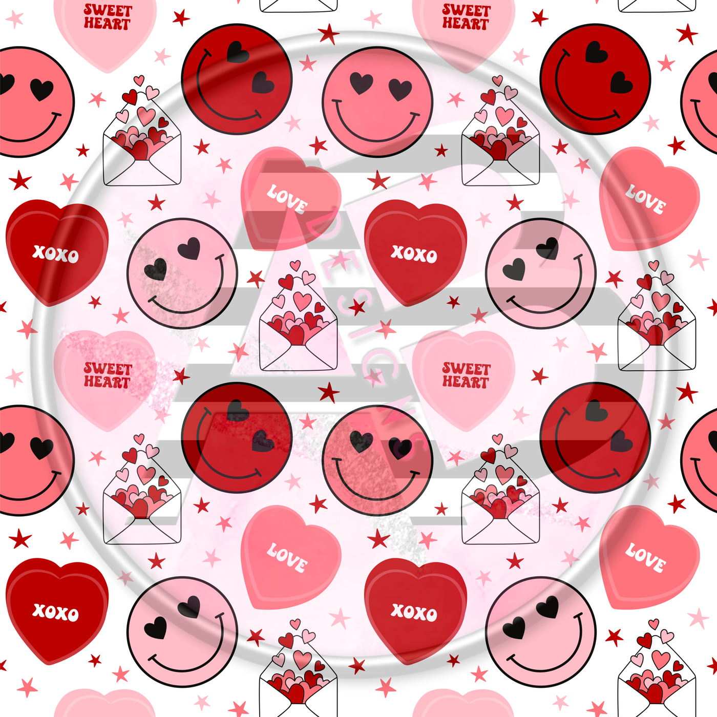 Adhesive Patterned Vinyl - Valentines 29