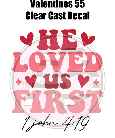 Valentines 55 - Clear Cast Decal