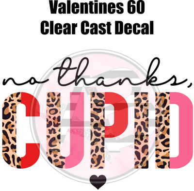 Valentines 60 - Clear Cast Decal