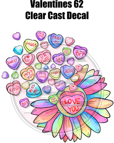 Valentines 62 - Clear Cast Decal