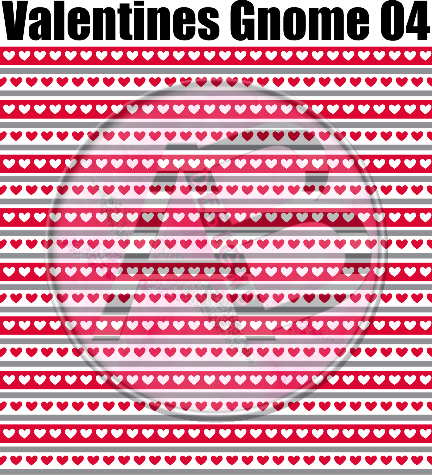 Adhesive Patterned Vinyl - Valentines Gnome 4