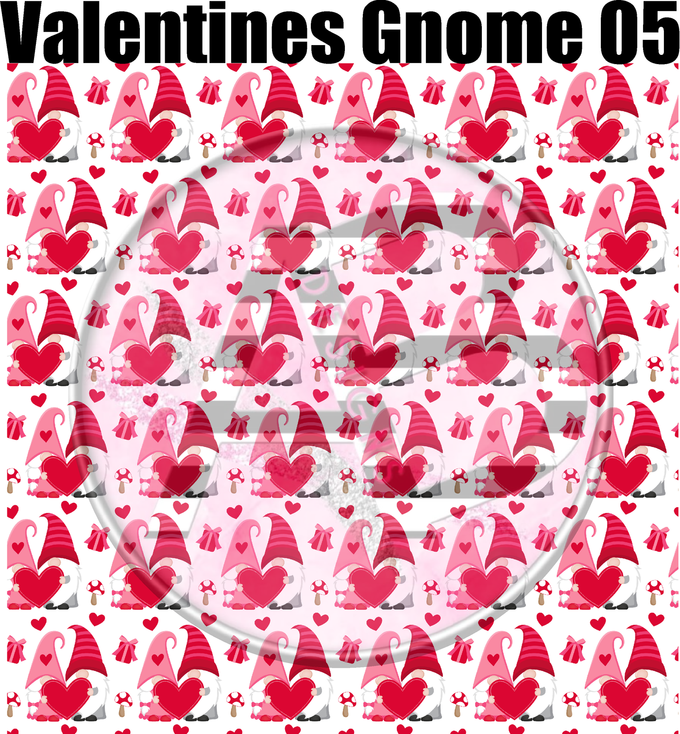 Adhesive Patterned Vinyl - Valentines Gnome 5