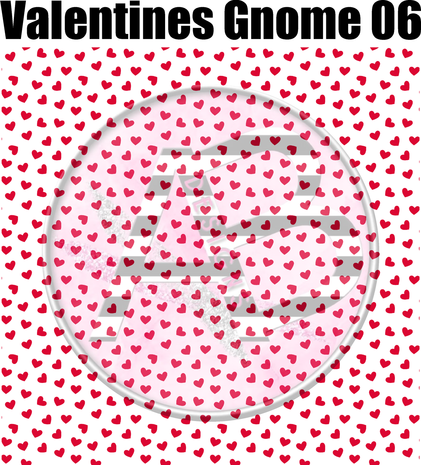 Adhesive Patterned Vinyl - Valentines Gnome 6